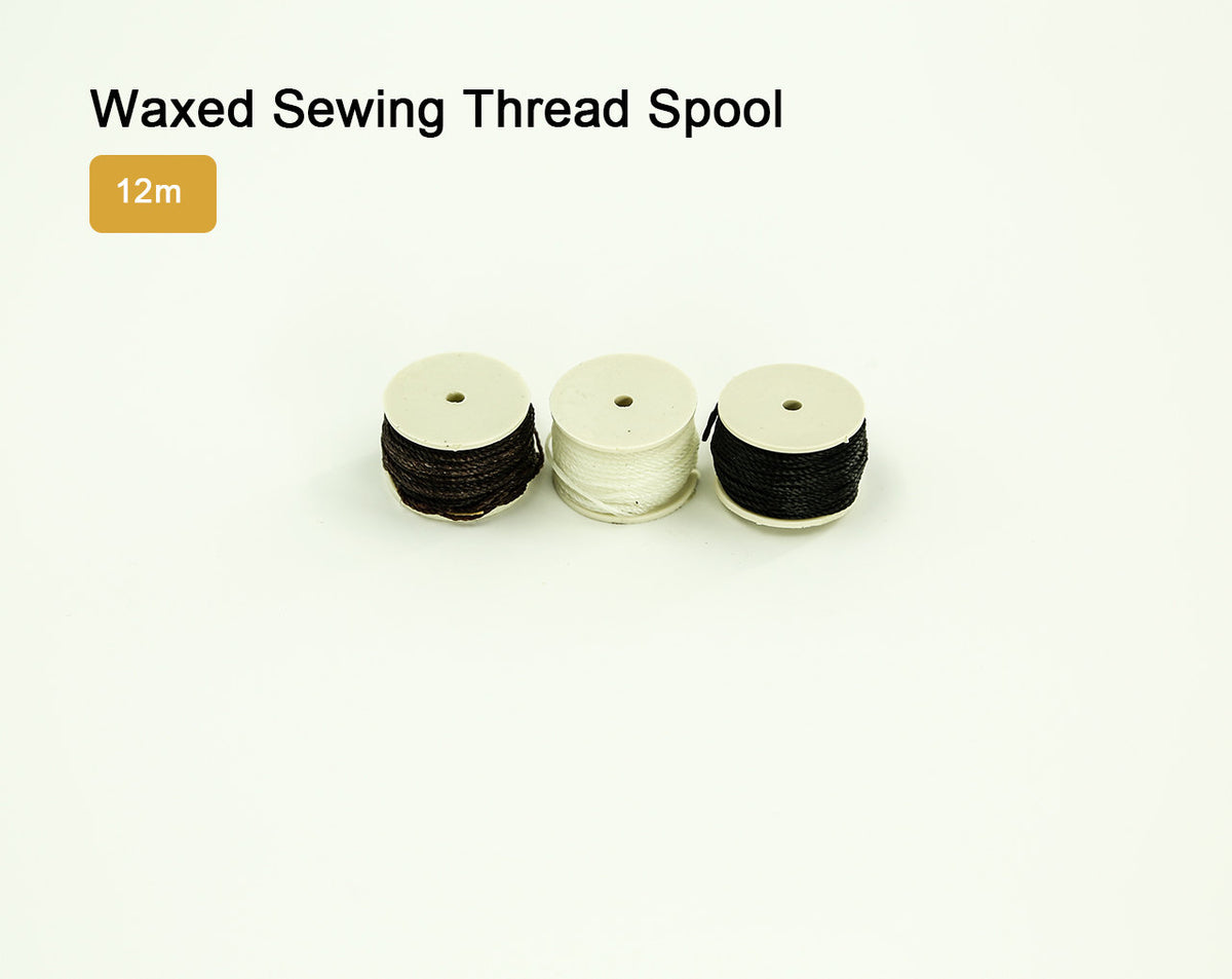 Waxed Sewing Thread Spool for Tandy Lock Stitch Awl 12m LeatherMob Lea